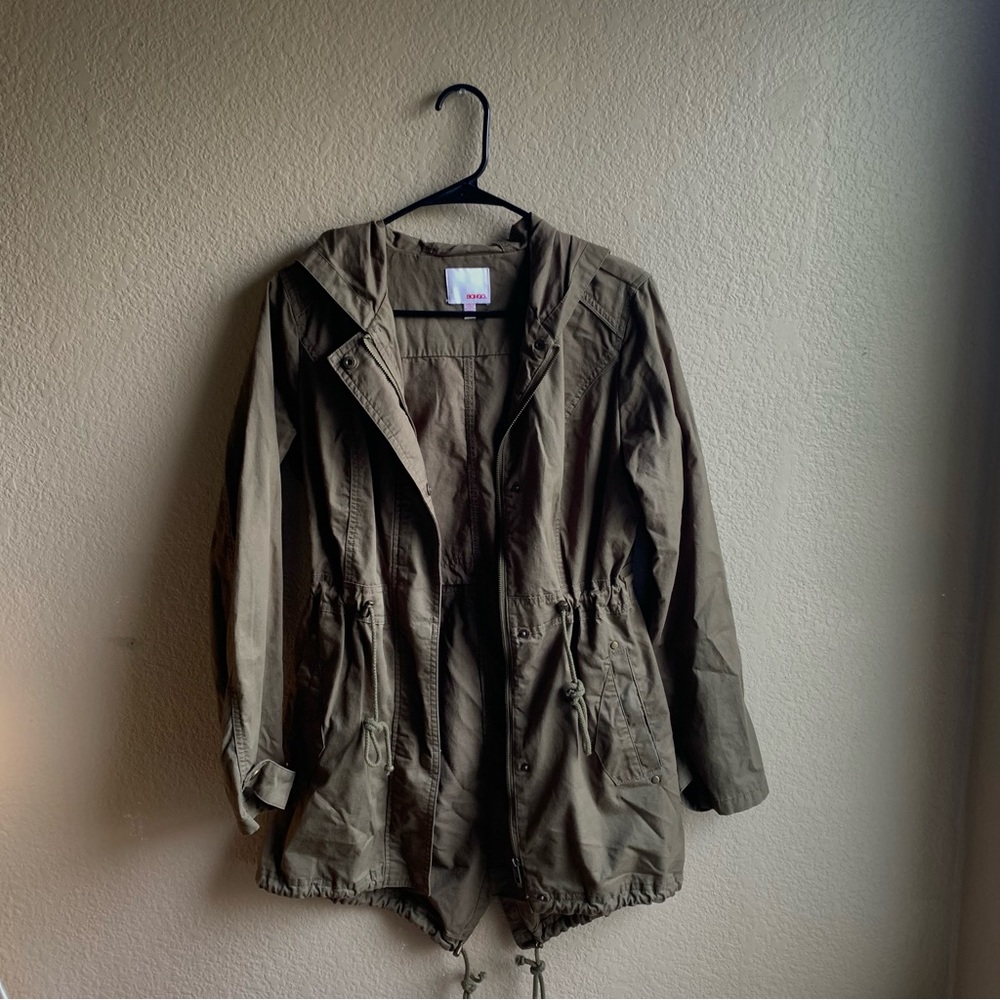 GREEN ANORAK COAT